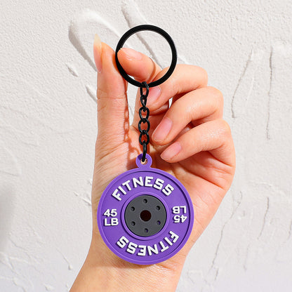 Dumbbell Keychain