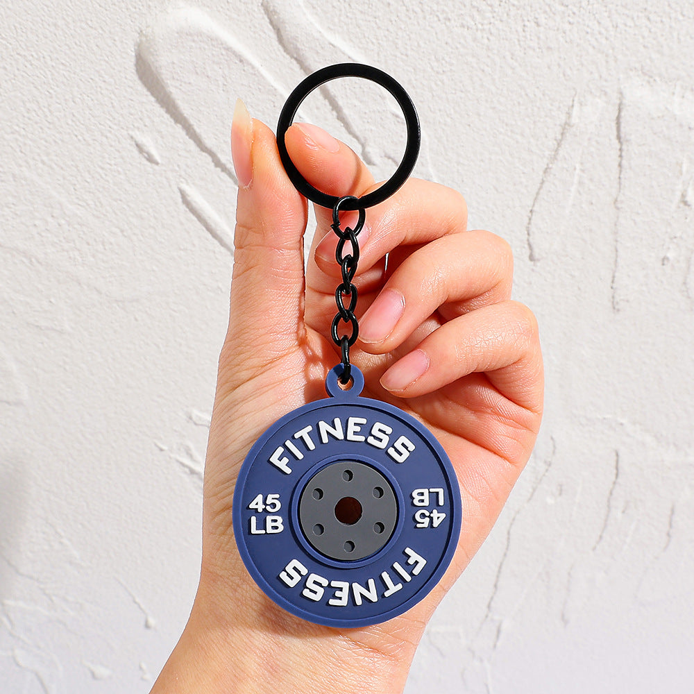 Dumbbell Keychain