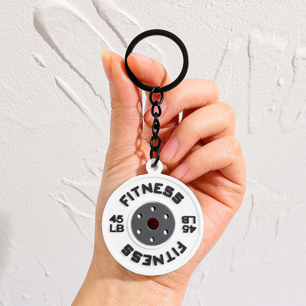Dumbbell Keychain